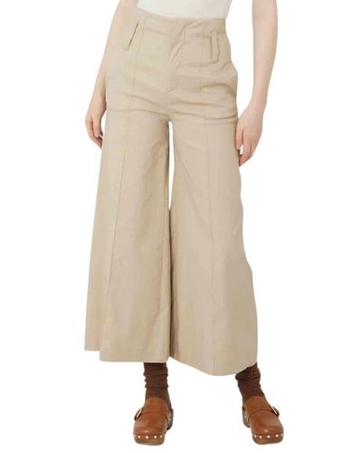 Silvian Heach Wide Trousers - Natural