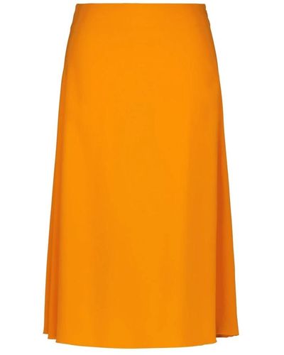 Liviana Conti Midi Skirts - Orange