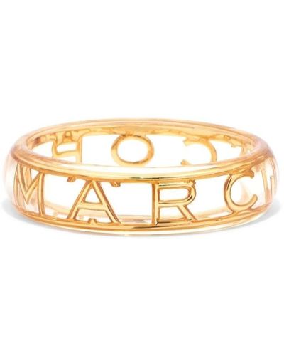 Marc Jacobs Goldenes monogramm logo armband - Mettallic
