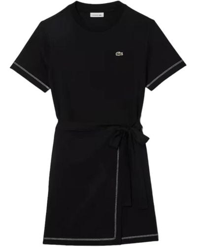 Lacoste Wrap Dresses - Black