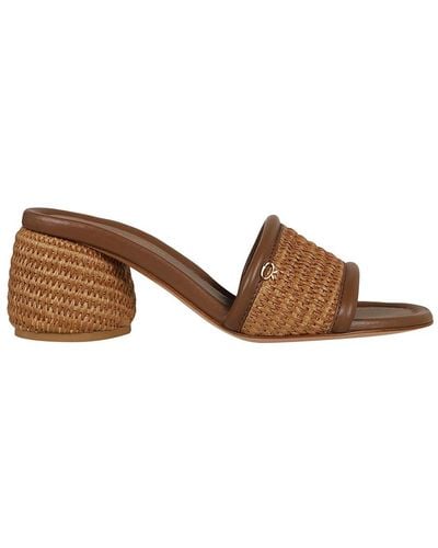 Gianvito Rossi Heeled Mules - Brown