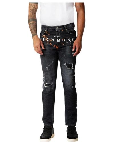 John Richmond Slim-Fit Jeans - Black