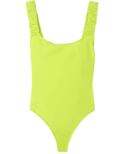 Sunnei Ruched swimsuit - Gelb
