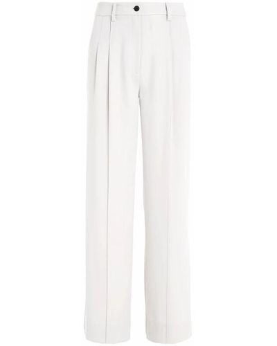 Calvin Klein Trousers > straight trousers - Blanc