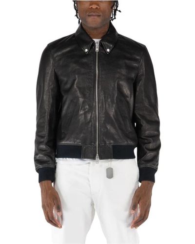 Covert Jackets > leather jackets - Noir