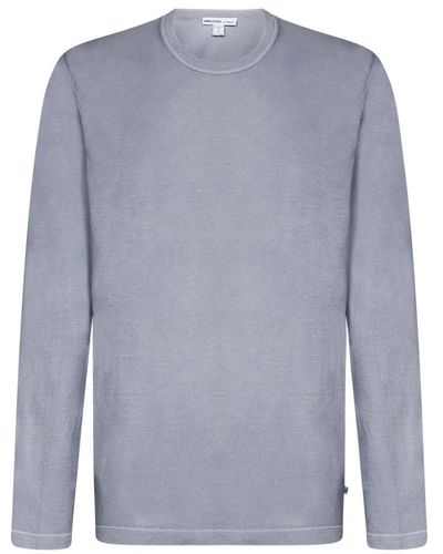 James Perse Long Sleeve Tops - Blue