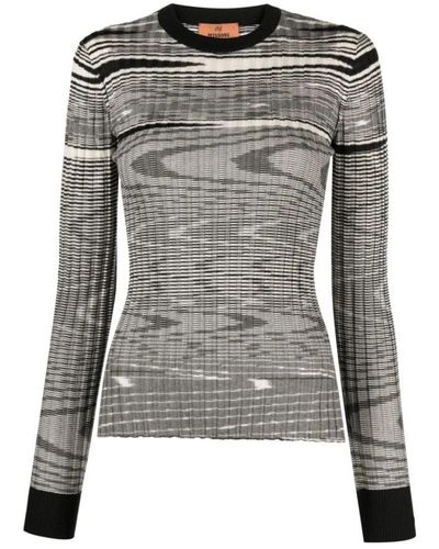 Missoni Round-Neck Knitwear - Grey