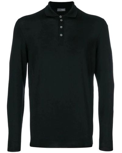 Drumohr Polo Shirts - Black