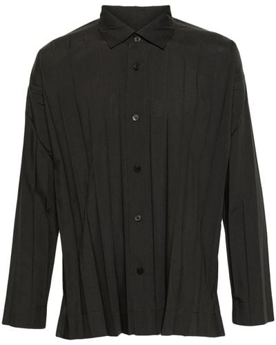 Issey Miyake Shirts > casual shirts - Noir