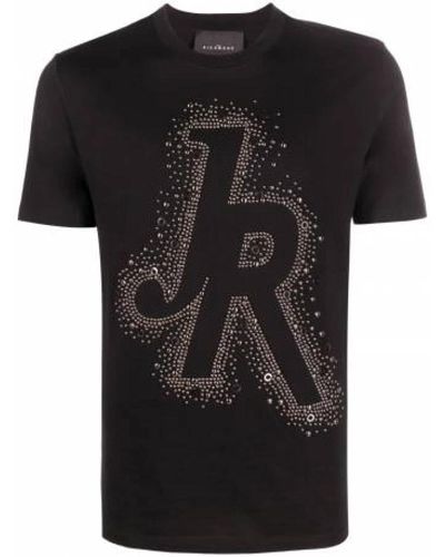John Richmond JR Logo Applique T-Shirt - Schwarz