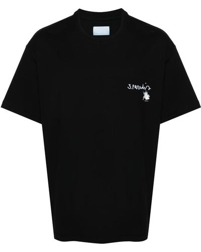 3.PARADIS Schwarze t-shirts und polos