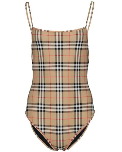 Burberry Bañador vintage check squareeck - Neutro