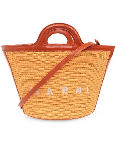 Marni 'tropicalia' shopper-tasche - Orange