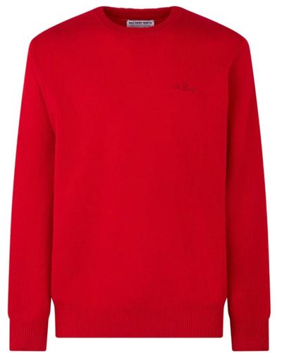 Saint Barth Round-Neck Knitwear - Red