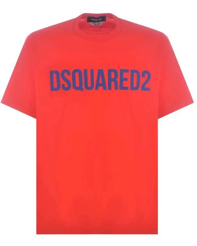 DSquared² T-shirt rosse regular fit - Rosso
