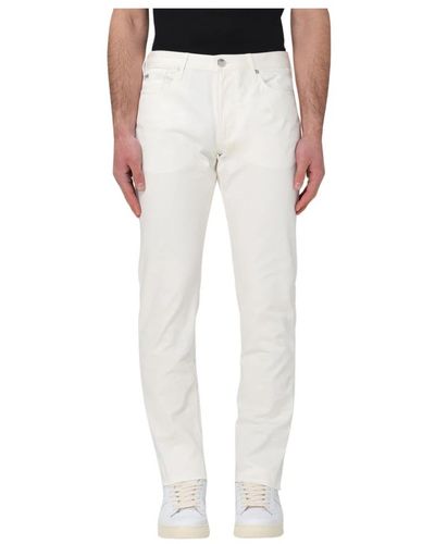 Giorgio Armani Jeans > slim-fit jeans - Blanc