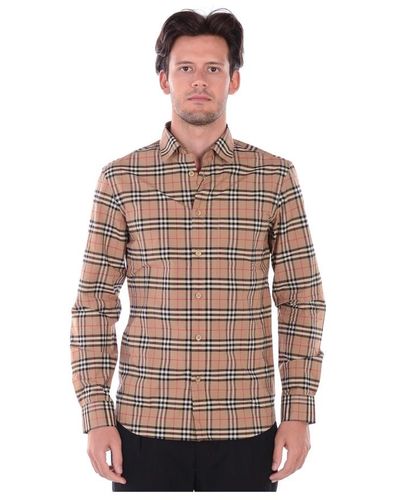Burberry Shirts > casual shirts - Marron