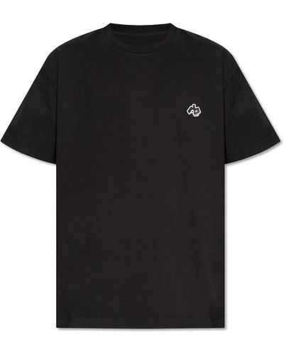 Rag & Bone Geflicktes t-shirt - Schwarz