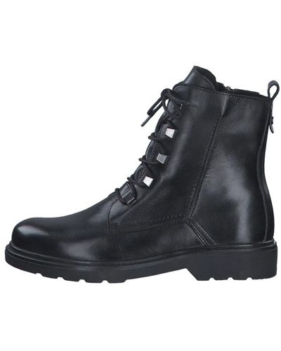 Marco Tozzi Lace-Up Boots - Black