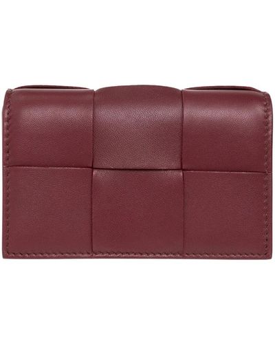 Bottega Veneta Leather card case - Rosso