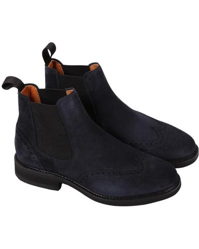 BERWICK  1707 Shoes > boots > chelsea boots - Bleu