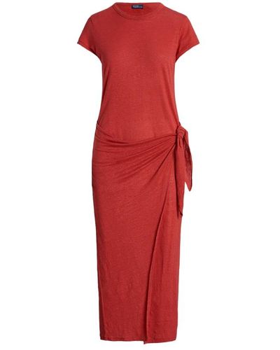 Ralph Lauren Midi Dresses - Rot