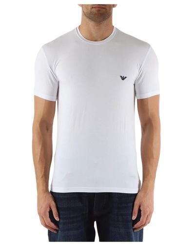Emporio Armani Modal stretch logo t-shirt - Weiß