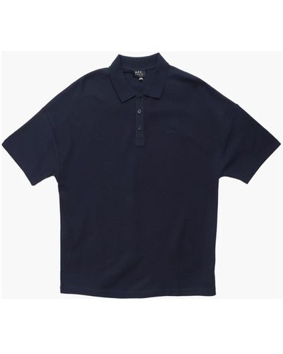 A.P.C. Polo Shirts - Blau