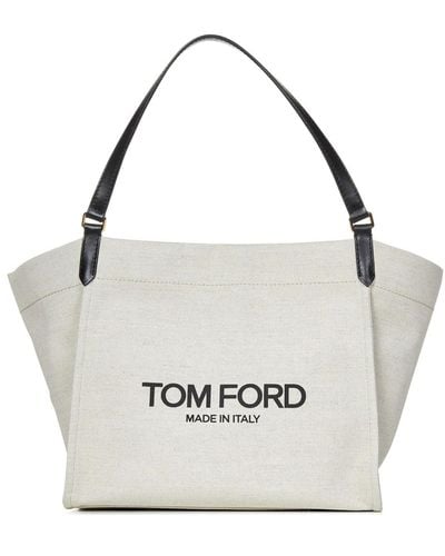 Tom Ford Amalfi grande borsa tote - Bianco