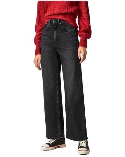 Pepe Jeans Jeans larges - Rouge