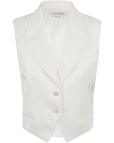 Alexander McQueen Light jackets - Blanco