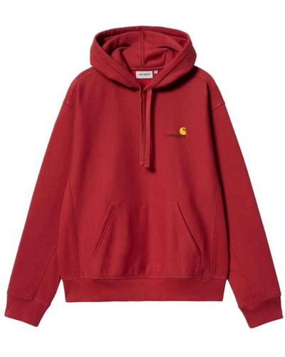 Carhartt Essenzieller hoodie für lässigen stil - Rot