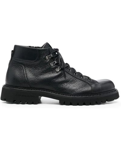 Casadei Lace-Up Boots - Black