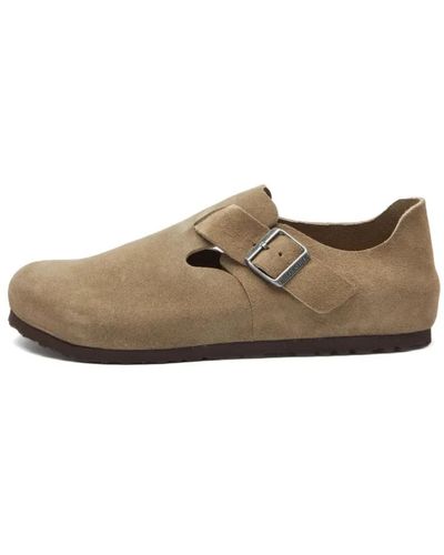Birkenstock London taupe sandali vestibilità stretta - Marrone