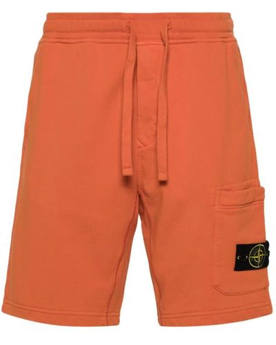 Stone Island Casual Shorts - Orange