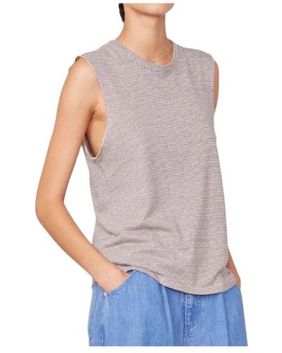 Officine Generale Sleeveless Tops - Grey