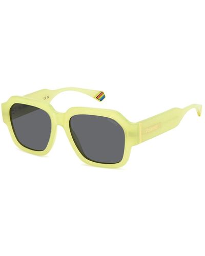 Polaroid Gelb/graue sonnenbrille pld 6212/s/x,beige havana sunglasses brown shaded polarized,matte grey sonnenbrille - Blau