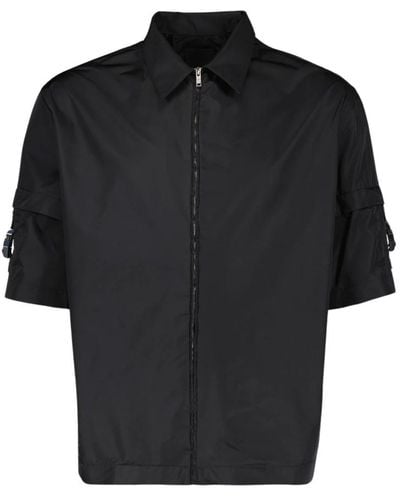 Givenchy Oversized hemd mit reißverschluss - Schwarz