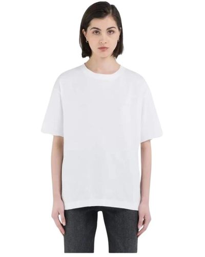 Replay T-shirt a maniche corte con stampa sul retro - Bianco