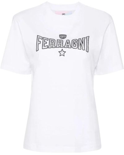 Chiara Ferragni Camisetas y polos blancos de chiara ferragni