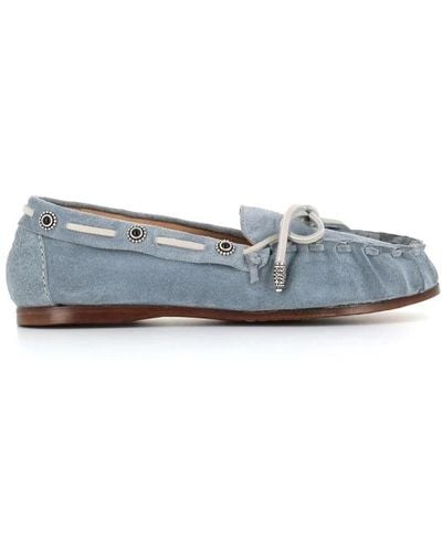 Sartore Shoes > flats > loafers - Bleu