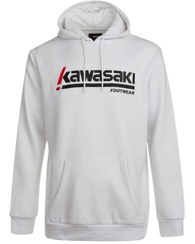 Kawasaki Retro style hooded sweatshirt - Grau