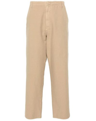 The Row Wide Trousers - Natural