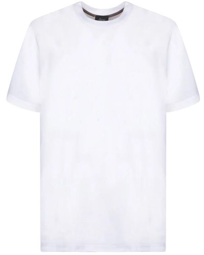 Brioni Weiße baumwoll-t-shirt kurzarm