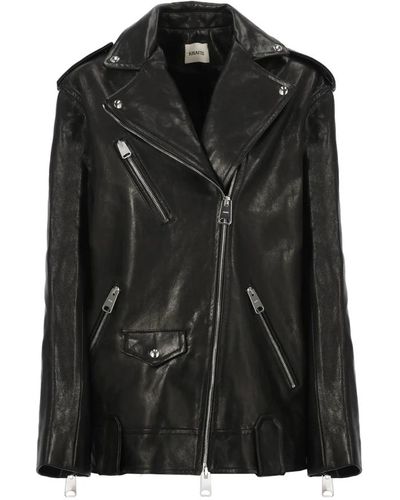 Khaite Jackets > leather jackets - Noir