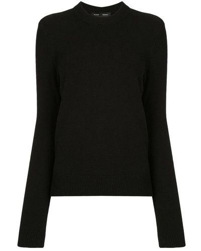Proenza Schouler Round-Neck Knitwear - Black