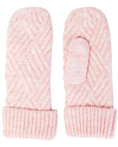 Pieces Gloves - Pink