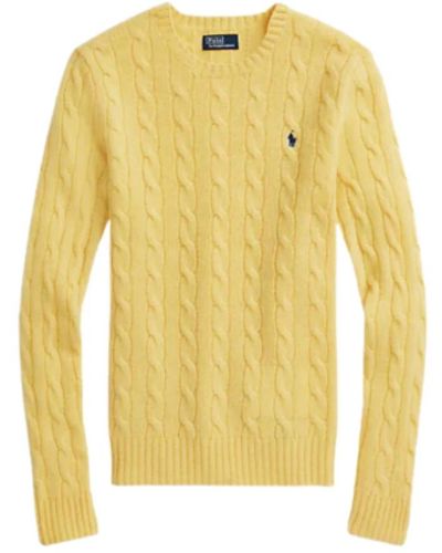 Ralph Lauren Gemütlicher und stilvoller Rundhals-Strickpullover - Gelb