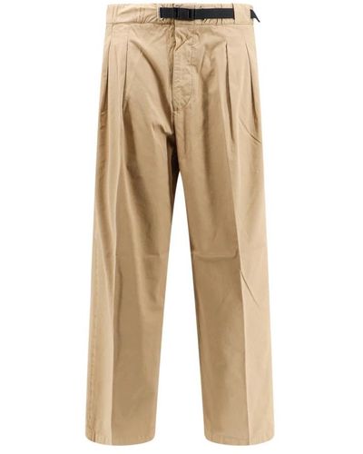 White Sand Straight Trousers - Natural
