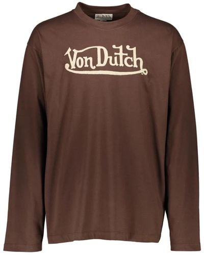 Von Dutch Tops > long sleeve tops - Marron